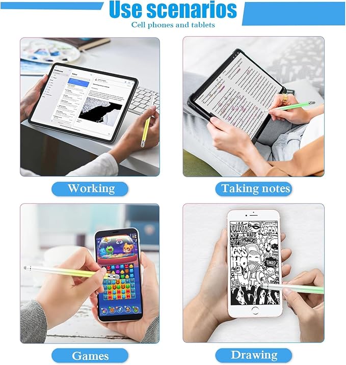 5PCS Stylus Pens for Touch Screens, Stylus Pen for iPhone/iPad/Tablet - Image 7