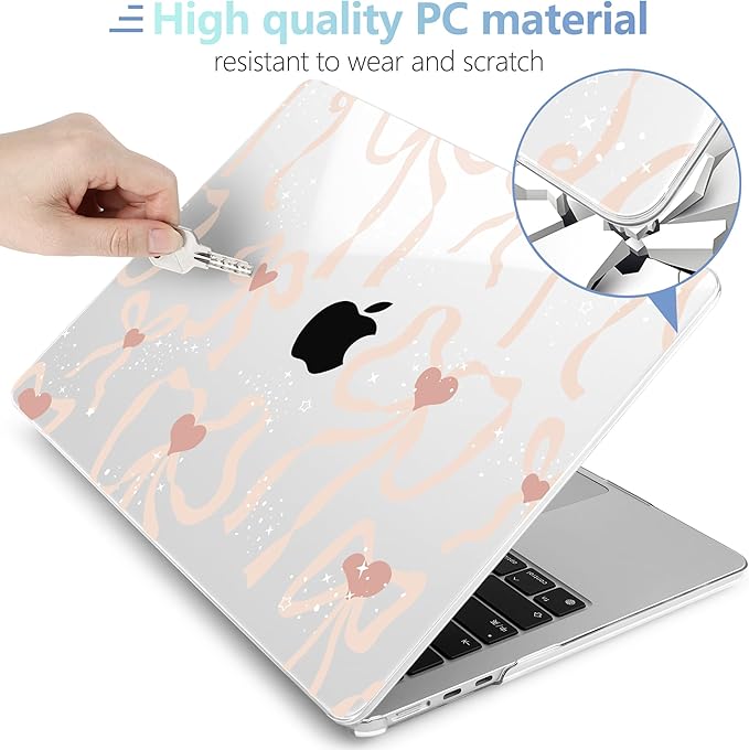 MEEgoodo Case for M4/M3/M2 MacBook Air 13.6 inch Case 2025 2024 2022, Fit Model - Image 4