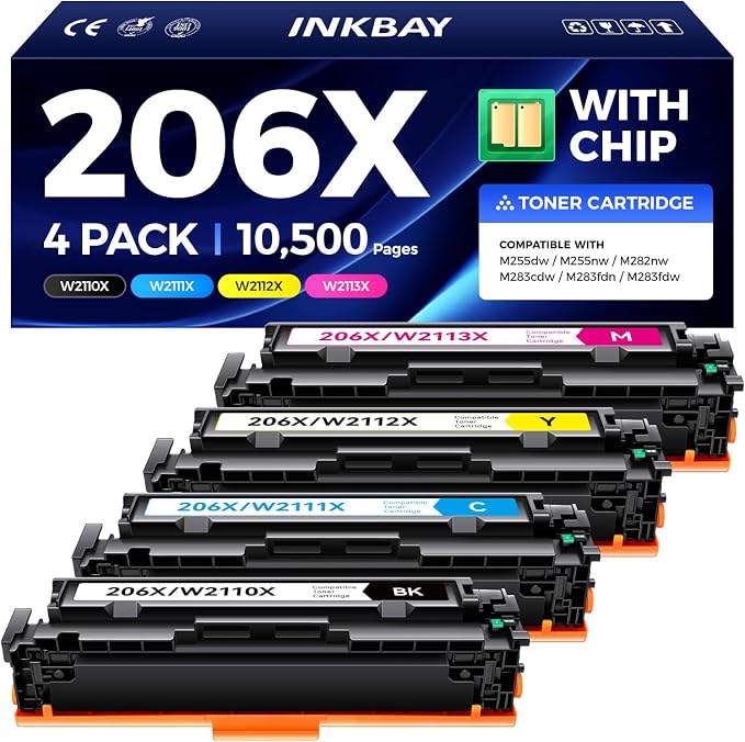 206X Toner Cartridges High Yield by INKBAY