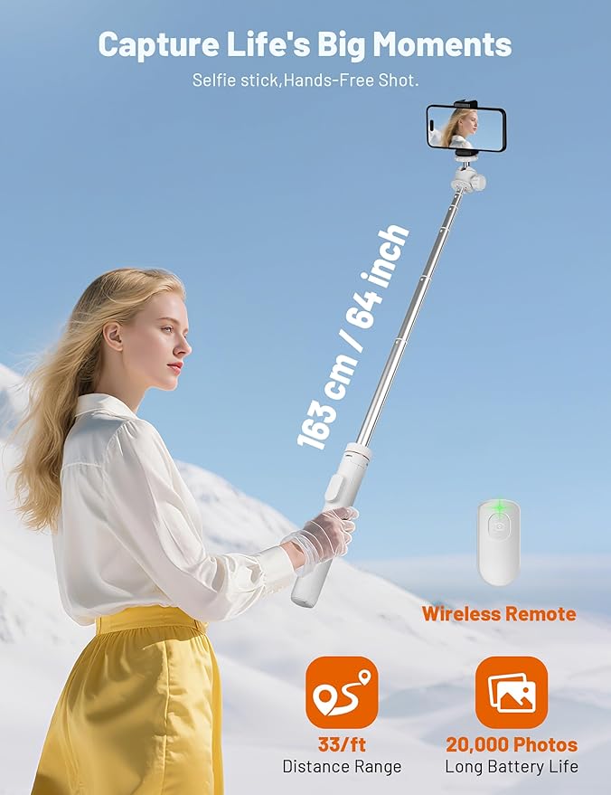 JOILCAN Tripod for iPhone & Camera, Extendable Portable Phone Tripod Stand for - Image 4