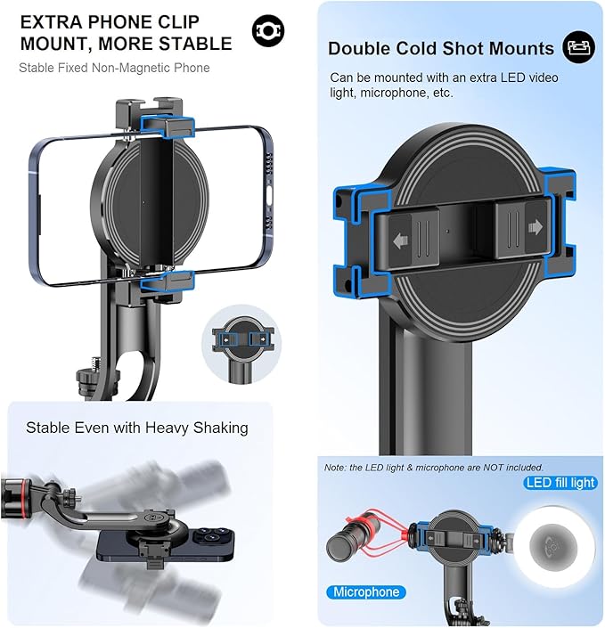 Magnetic Selfie Stick Tripod for iPhone, Travel Selfie Stick for iPhone 16 15 - Image 4