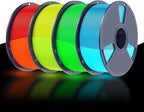 SUNLU PETG Glow in The Dark Filament Bundle, Luminous PETG 3D Printer Filament by SUNLU