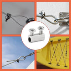 Biaungdo 24 Pcs Stainless Steel Wire Rope Cable Clamp, Adjustable New Upgrade - Image 6