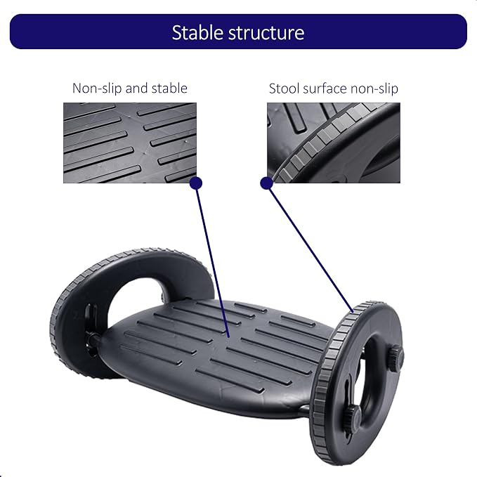 Under Desk Footrest – 4-Level Angle Adjustment & Active Rocker Feature - Image 4