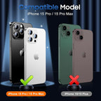 UniqueMe for 3 Pack iPhone 15 Pro/iPhone 15 Pro Max Camera Lens Protector - Image 7