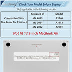 Compatible with MacBook Air 13.6 inch Case, M4 A3240/M3 A3113/M2 A2681 - Image 2