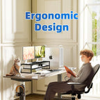 Simple Trending 2 Tier Metal Dual Monitor Stand Riser - Image 5