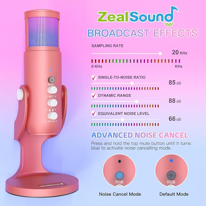 ZealSound USB Gaming Microphone - Image 4