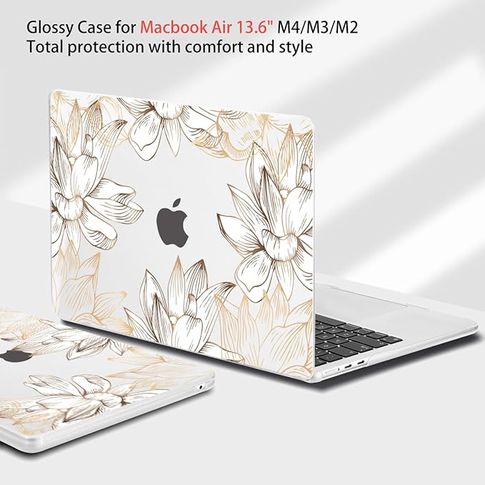 Teryeefi Compatible with M4 MacBook Air 13.6 inch Case 2022-2025 Release M3 - Image 4