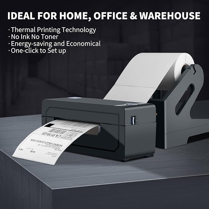 JADENS Bluetooth Thermal Shipping Label Printer – Wireless 4x6 Shipping Label - Image 6