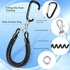 SHANSHUI Phone Lanyard Tether, Anti Theft Spring Phone Strap, 4 x Phone Pacthes - Image 4