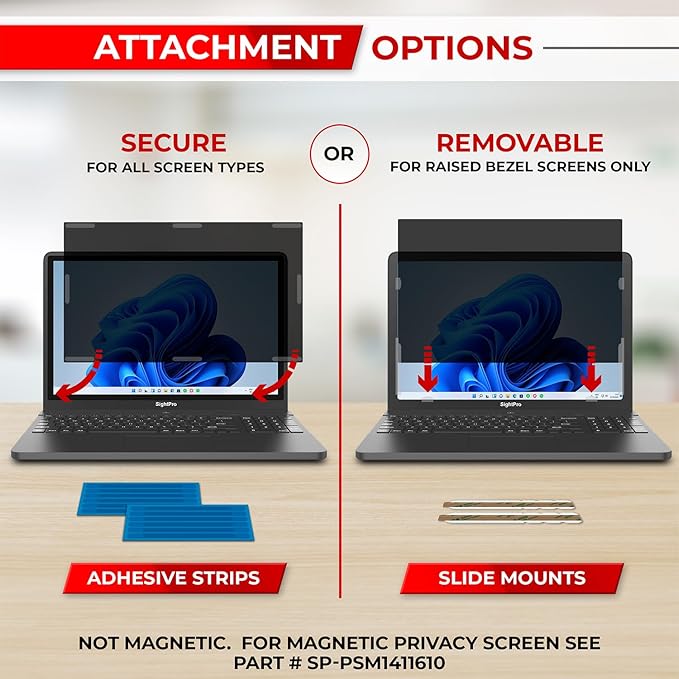 14 Inch 16:10 Laptop Privacy Screen Filter - Image 4