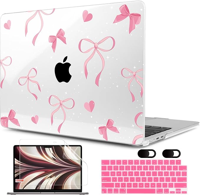 MEEgoodo Case for M4/M3/M2 MacBook Air 13.6 inch Case 2025 2024 2022, Fit Model by MEEgoodo