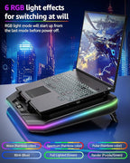 MOUNTUP RGB Laptop Cooling Pad for 13-19 Inch, Max 3500RPM Gaming Laptop Cooler - Image 5