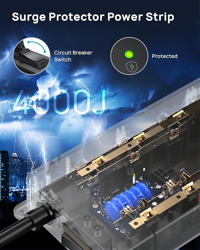 TROND Surge Protector Power Strip - Image 3