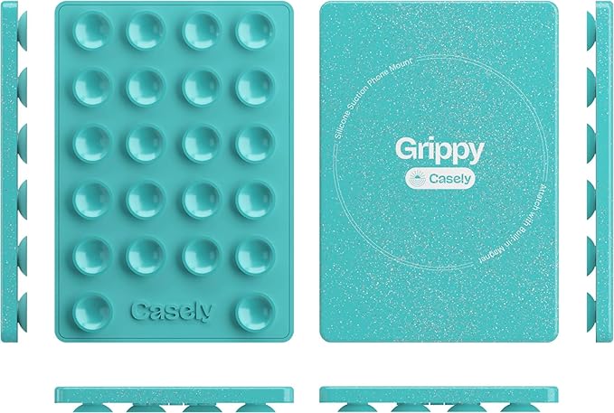Casely Grippy Aquamarine MagSafe Compatible Cell Phone Mount Silicone Suction - Image 6