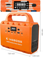 KINGBOSS 100W Portable Power Station, 96Wh LiFePO4 Battery Small Generator - Image 6