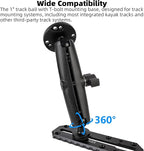 1" Track Ball with T-Bolt Attachment & Long Double Socket Arm, Aluminum Alloy - Image 3