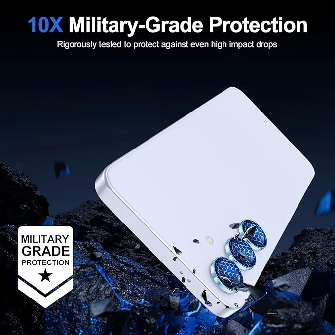 for Samsung Galaxy S25 Plus Camera Lens Protector, Individual Metal Ring - Image 5