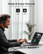 USB C Docking Station Dual Monitor 15 in 1 Laptop Docking Station Triple Display - Image 8