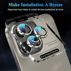 YWXTW Camera Lens Protector for iPhone 16 Pro/iPhone 16 Pro Max, Tempered Glass - Image 5