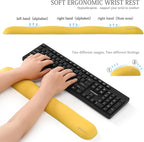 UnivoColors Design-Wave Keyboard Wrist Rest, Artificial Sheepskin+Memory - Image 2