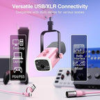 FIFINE XLR Gaming Microphone USB, PC Dynamic Microphone Kit - Image 3