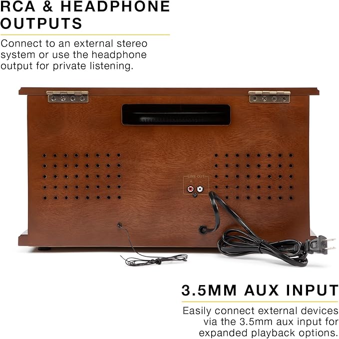 Victrola Navigator 8-in-1 Bluetooth Record Player - Image 8