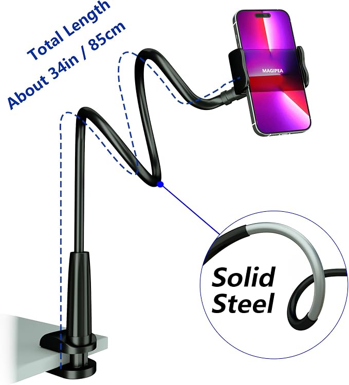 MAGIPEA Cell Phone Clip Bed Stand Holder, - Image 2