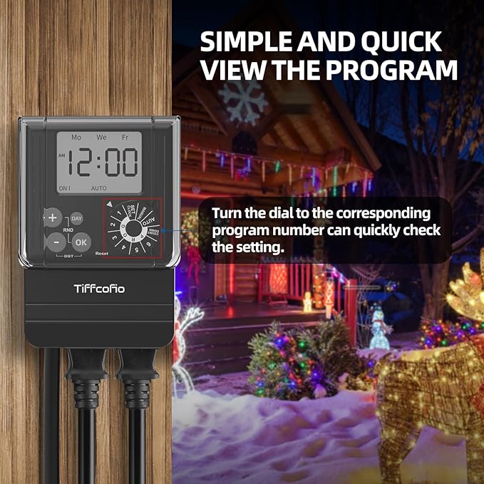 TiFFCOFiO New Digital Outdoor Timer Waterproof, Dial Programmable Method - Image 5
