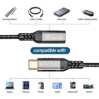 USB C Extension Cable 10ft, usb c female to usb c male cable long, usc to usc - Image 6
