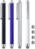 Stylus, Compatible with iPad, Kindle Fire, 4 Extra Replaceable Hybrid Fiber Tips by CCIVV