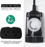 G-Homa 24 Hour Mechanical Outdoor Timer Outlet, Outdoor Timer - Image 2
