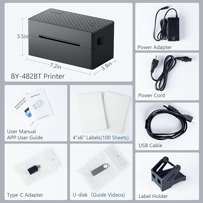 Label Printer, 4x6 Thermal Printer - Image 6