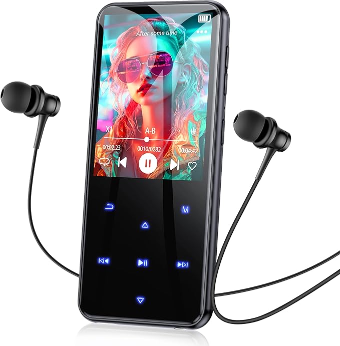 AGPTEK 64GB MP3 Player with Bluetooth, M3 2.4 inch Music Player with Speaker by AGPTEK