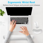 Dapesuom Enlarge Keyboard Wrist Rest, Memory Foam Wrist Cushion - Image 6