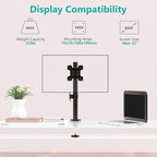 WALI Single Monitor Mount, Monitors Desk Mount, Single Monitor Arm Holds Screen - Image 4