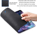 Rainbow Cloud Mouse Pad, Modern Pretty Space Gaming Mouse Mat - Image 2