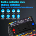 Car Battery GROUP 27 Lithium-ion Car Battery, 12.8V 80Ah 1300CCA LiFePO4 - Image 2