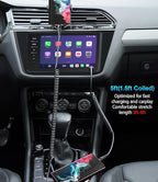 Coiled USB C to C Cable for Car 5FT, USB Type C Charger Cable Short USBC Fast - Image 4