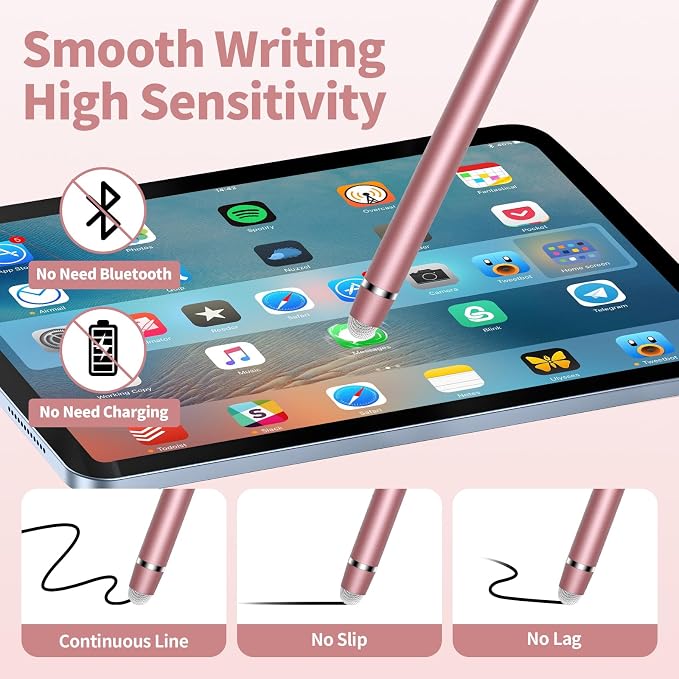 Stylus Pen for Touchscreen, 2-in-1 High Sensitivity & Precision Stylus Pen - Image 4