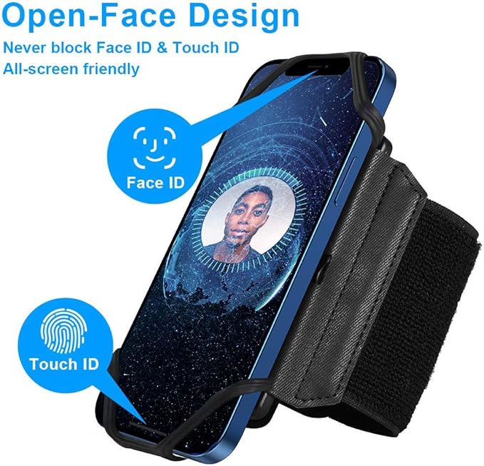 VUP Wristband Phone Holder, 360° Rotatable Forearm Armband - Image 4