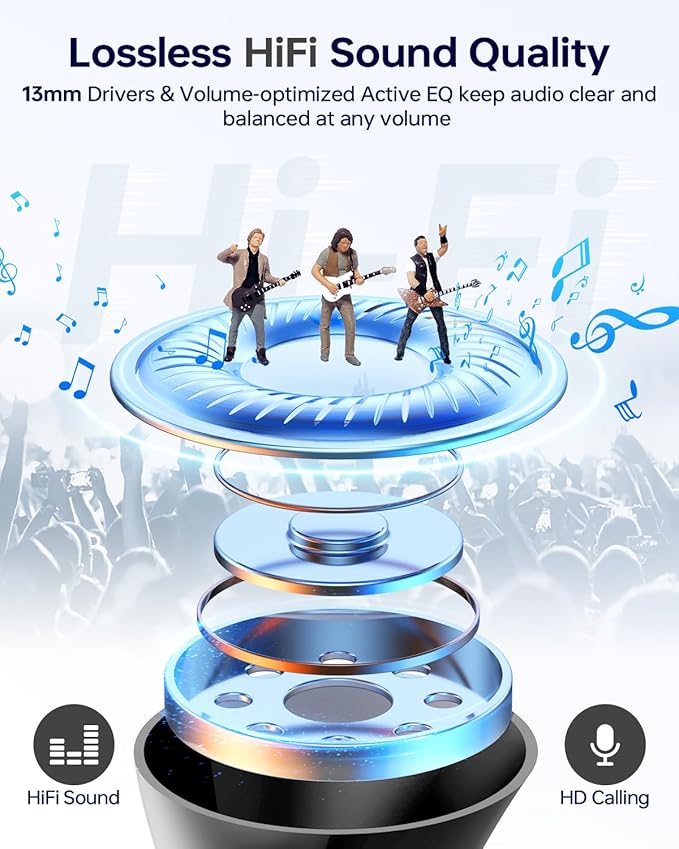 KTGEE Wireless Earbuds Bluetooth 5.3 Headphones, 40Hrs Playback Stereo Ear Buds - Image 7