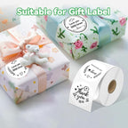 2'' White Round Thermal Labels, Name/Price Tag, QR Code, 750 Labels/Roll - Image 8