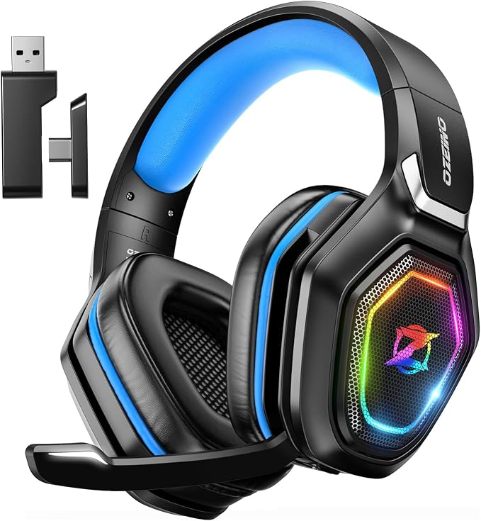 Wireless Gaming Headset for PC, Ps4 by Ozeino