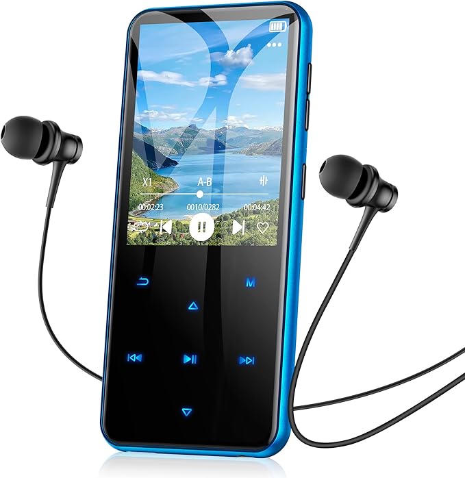 AGPTEK 64GB MP3 Player with Bluetooth, M3 2.4 inch Music Player with Speaker by AGPTEK