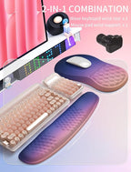 Hokafenle 2in1 Combination, Wave Keyboard Wrist Rest and Ergonomic Curvature - Image 5