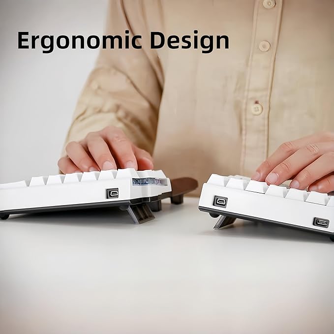 Lite: Wireless Ergonomic Split Mechanical Keyboard Hot Swappable, Compact 60% - Image 5