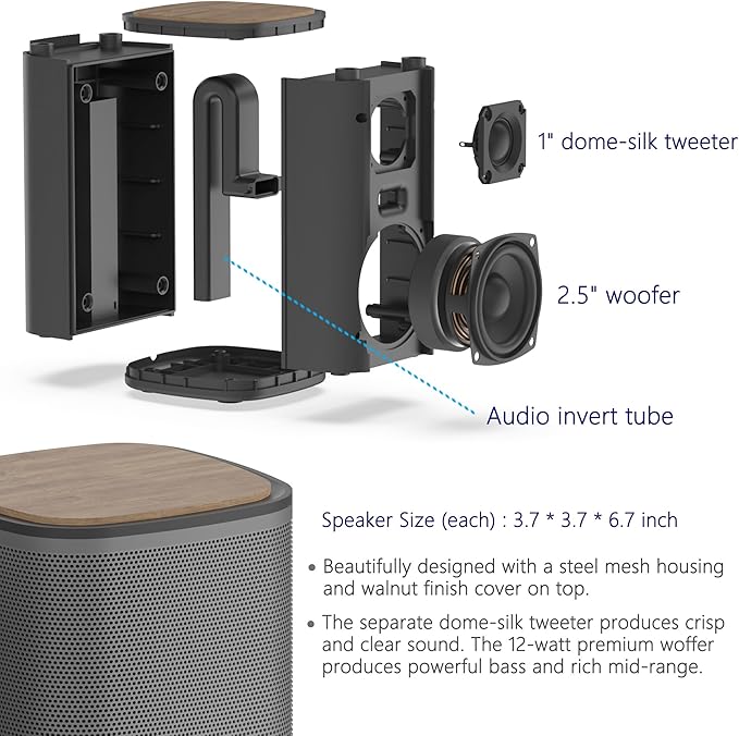 KEiiD Bluetooth Computer Speakers - Image 2
