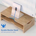 Zimilar Monitor Stand Riser, 2 Tiers Laptop Computer Monitor Riser - Image 3